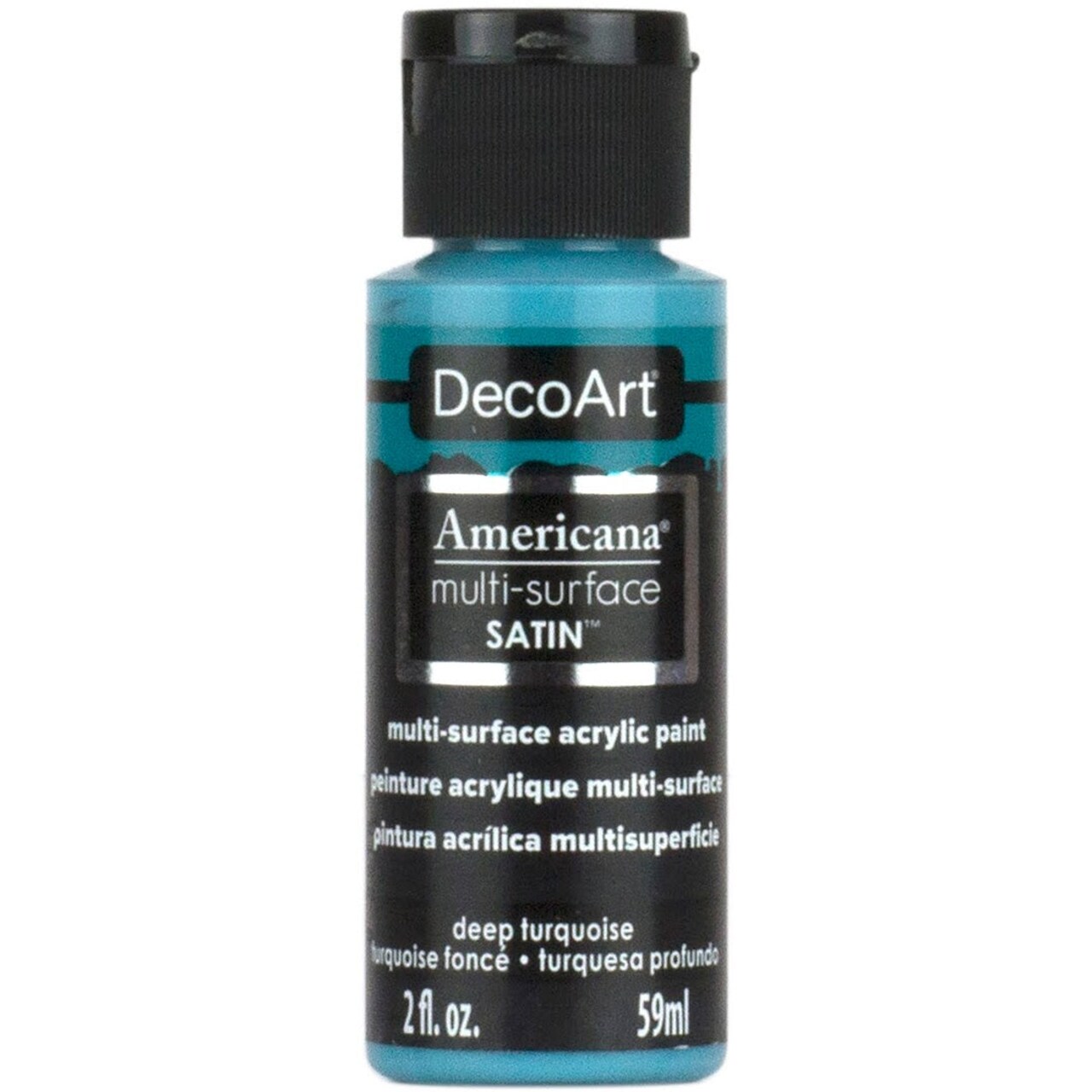 Americana Premium Multi-Surface Satin Finish Acrylics 2oz -for Wood, Metal, Glass, Ceramics, Fabric, Paper, Terra Cotta, Most Plastics and More
